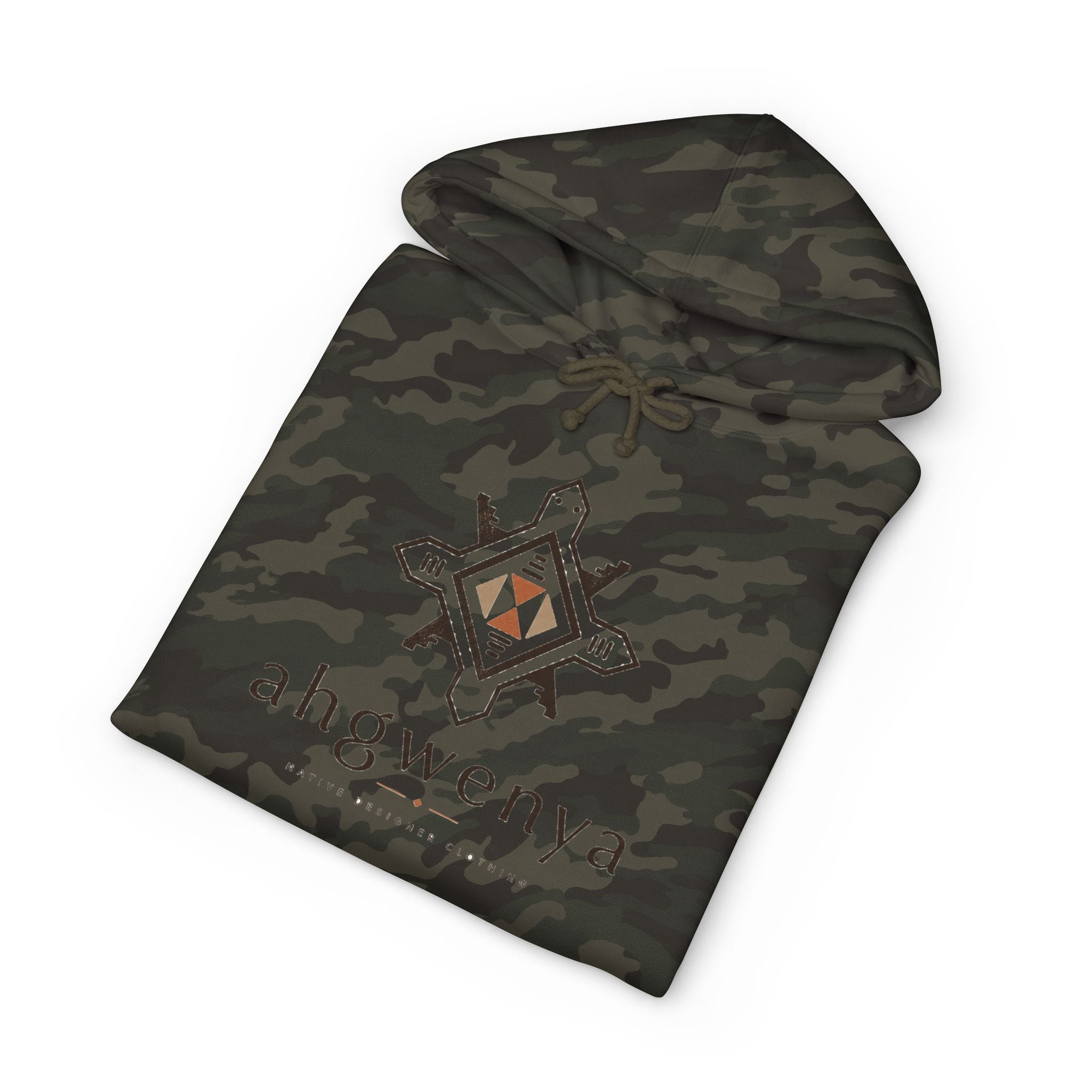 Ahgowenya Logo Hoodie — Minimal Brand Graphic Pullover