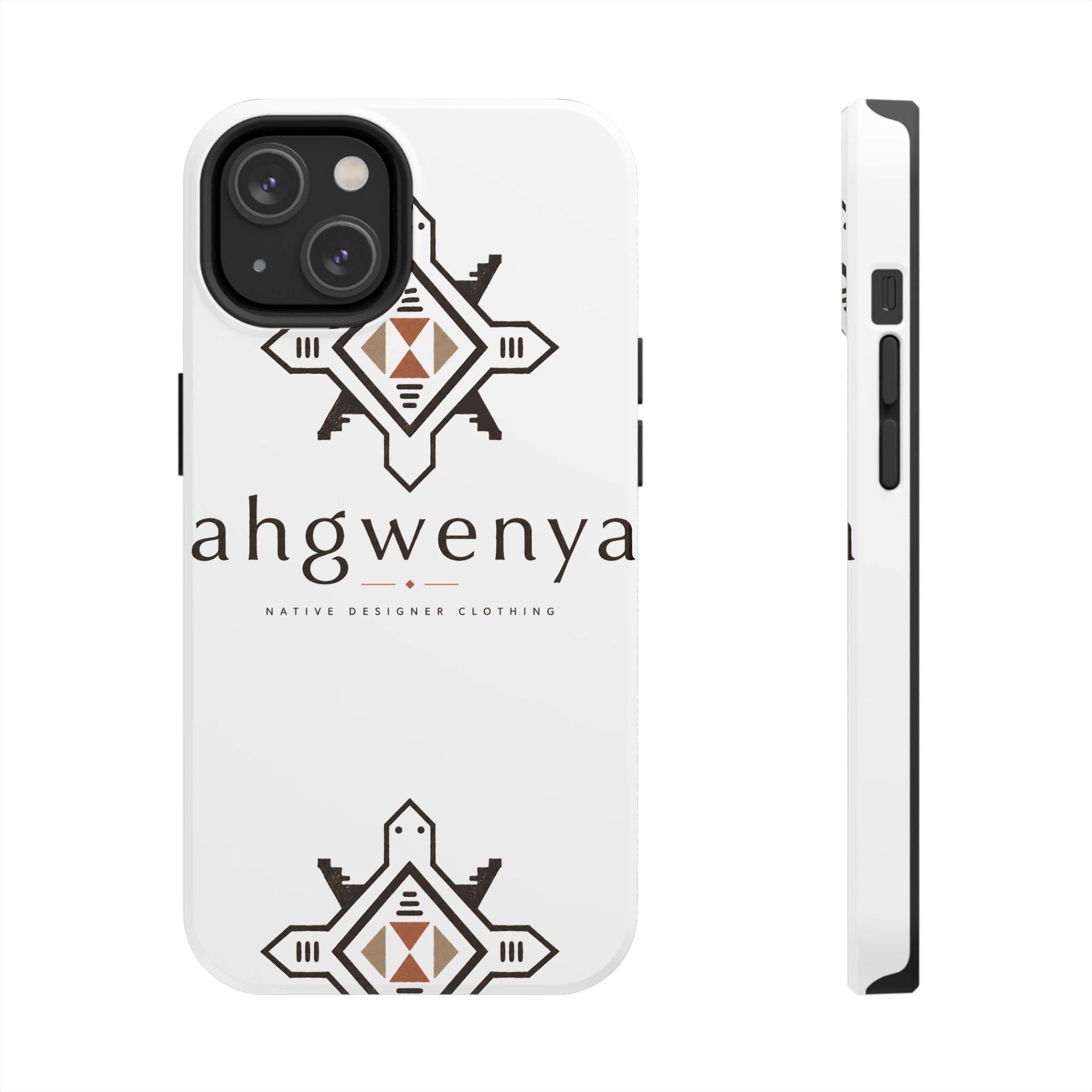 Tough Phone Case — Ahgwenya Indigenous Geometric Logo Protective Case