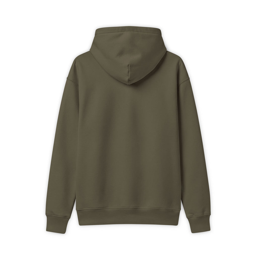 Hoodie — Vintage Floral Crest Graphic Hooded Sweatshirt