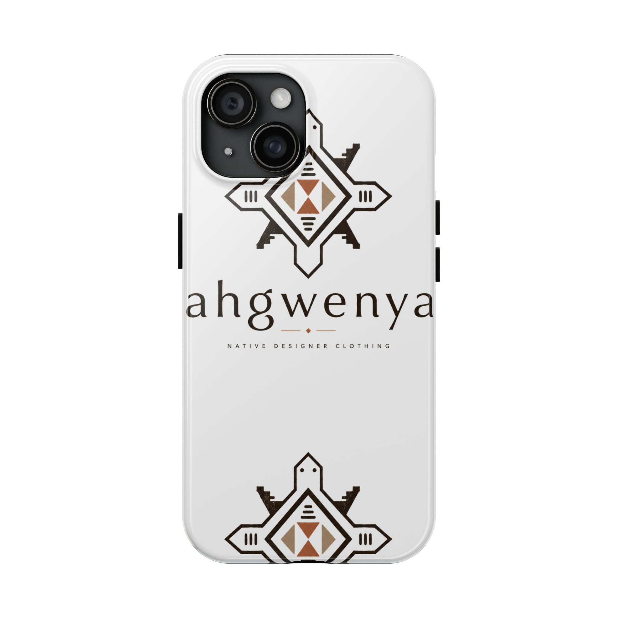 Tough Phone Case — Ahgwenya Indigenous Geometric Logo Protective Case