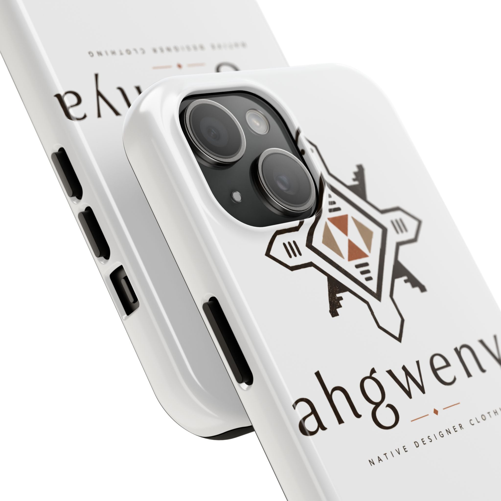 Tough Phone Case — Ahgwenya Indigenous Geometric Logo Protective Case