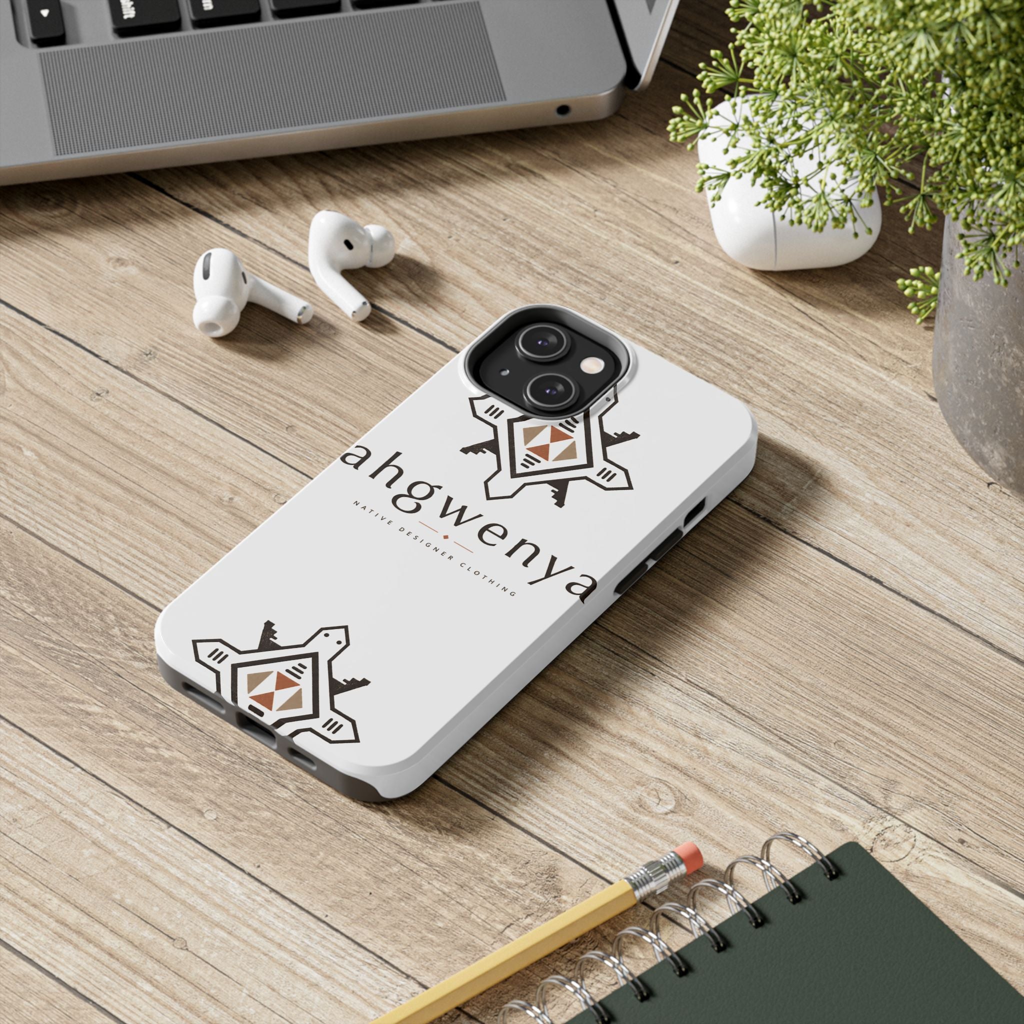 Tough Phone Case — Ahgwenya Indigenous Geometric Logo Protective Case