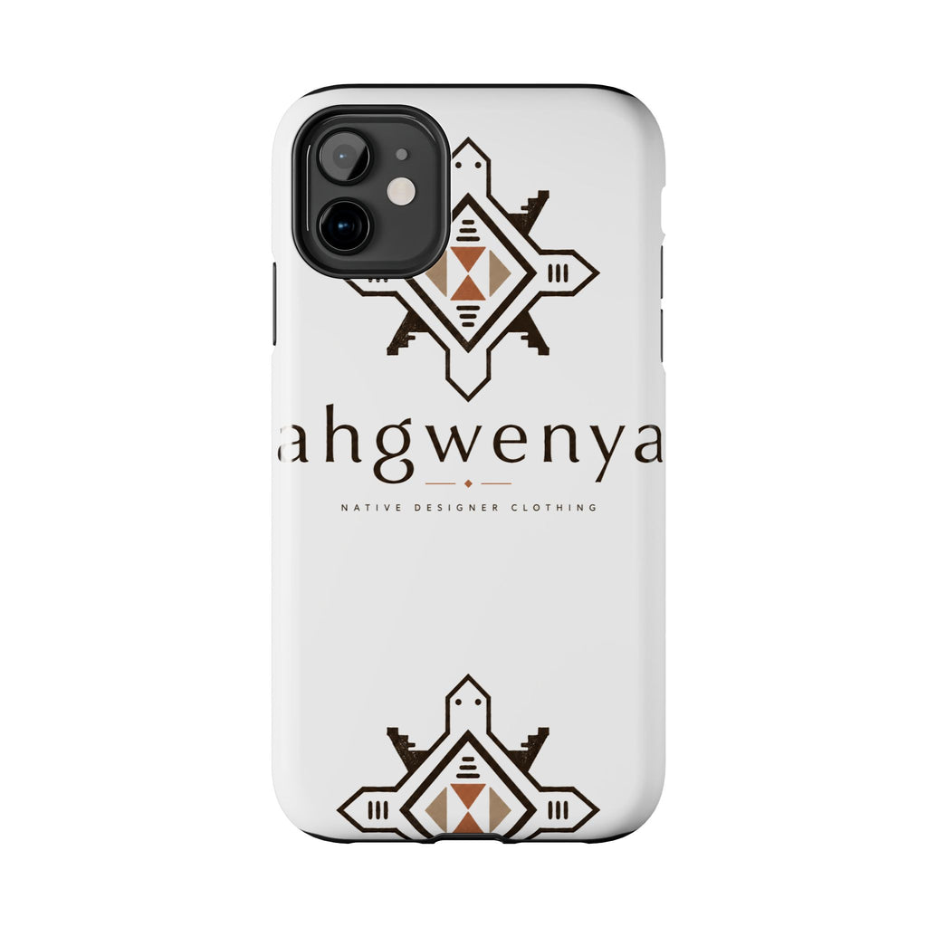 Tough Phone Case — Ahgwenya Indigenous Geometric Logo Protective Case