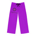 Men's Purple Pajama Pants with Ahgwenya Logo — Cozy Lounge Sleepwear