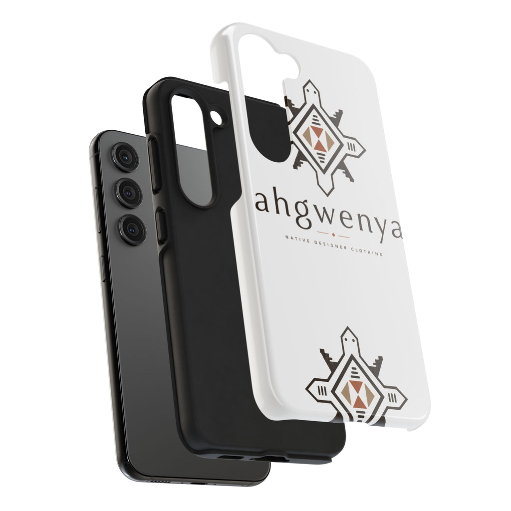 Tough Phone Case — Ahgwenya Indigenous Geometric Logo Protective Case
