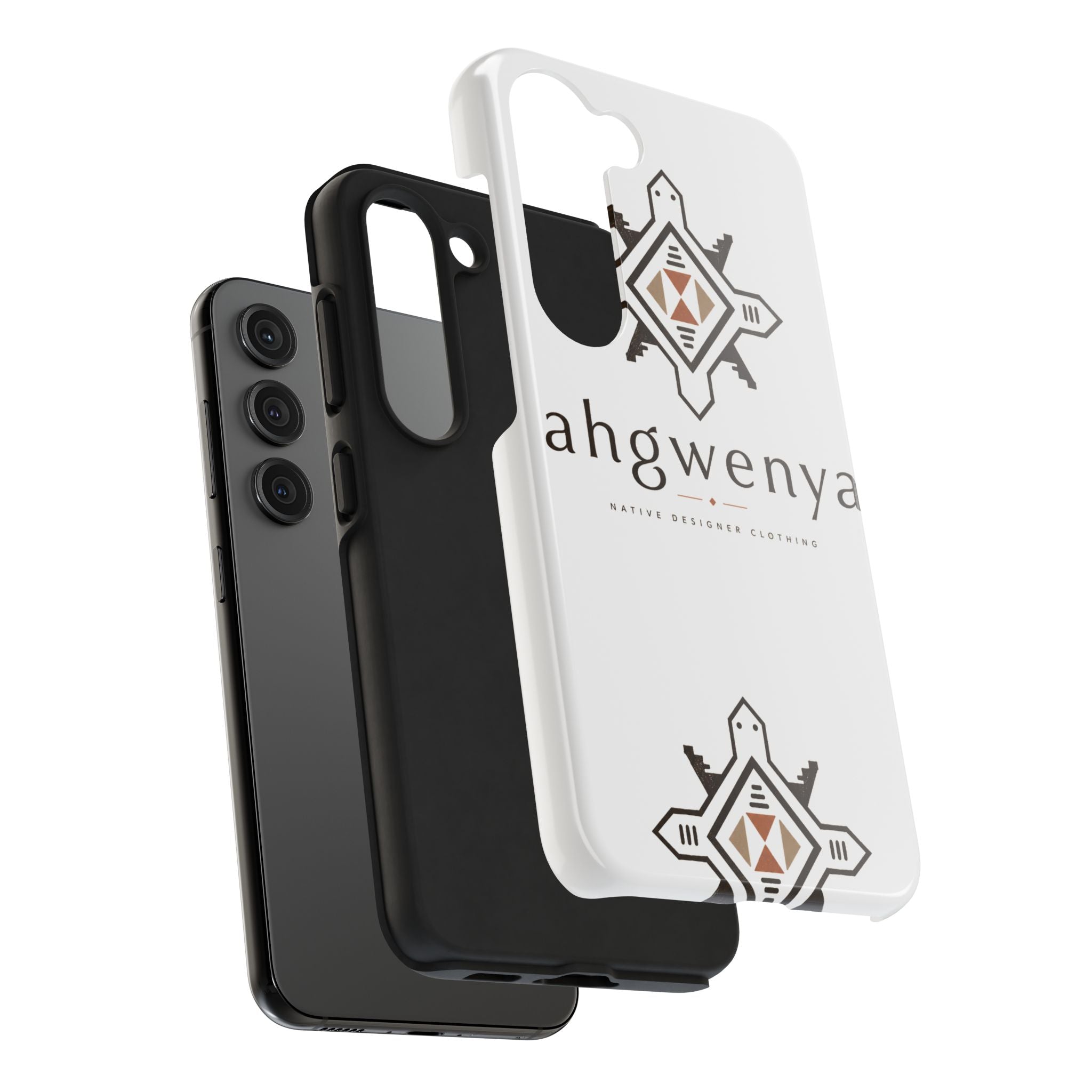 Tough Phone Case — Ahgwenya Indigenous Geometric Logo Protective Case
