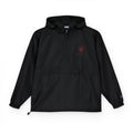 Packable Anorak Jacket - Lightweight Hooded Windbreaker with Sunburst Logo