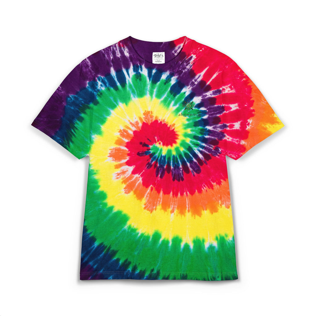 Tie-Dye "Turtle Compass" Ahgwenya' Embroidered T-Shirt