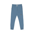 Embroidered Sun Logo Sweatpants — Natural Garment-Dyed Fleece Joggers