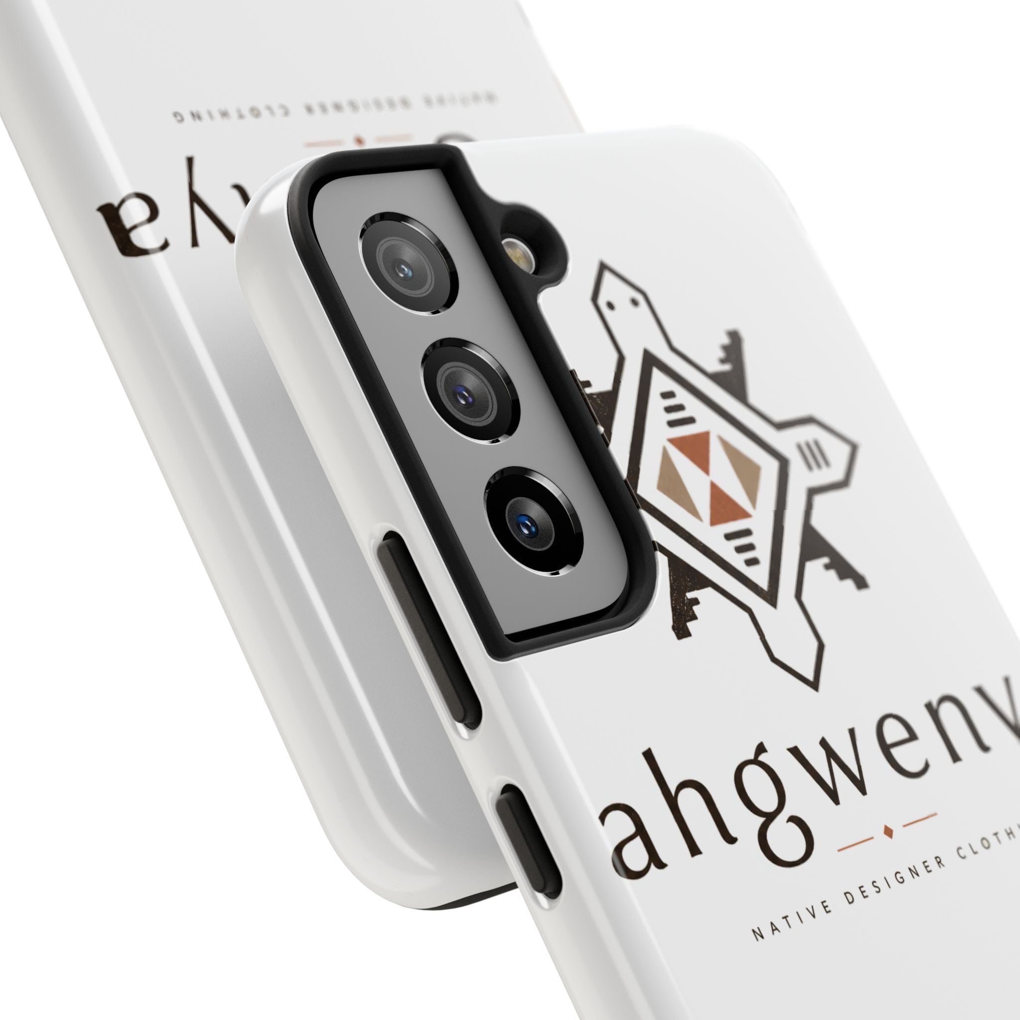 Tough Phone Case — Ahgwenya Indigenous Geometric Logo Protective Case