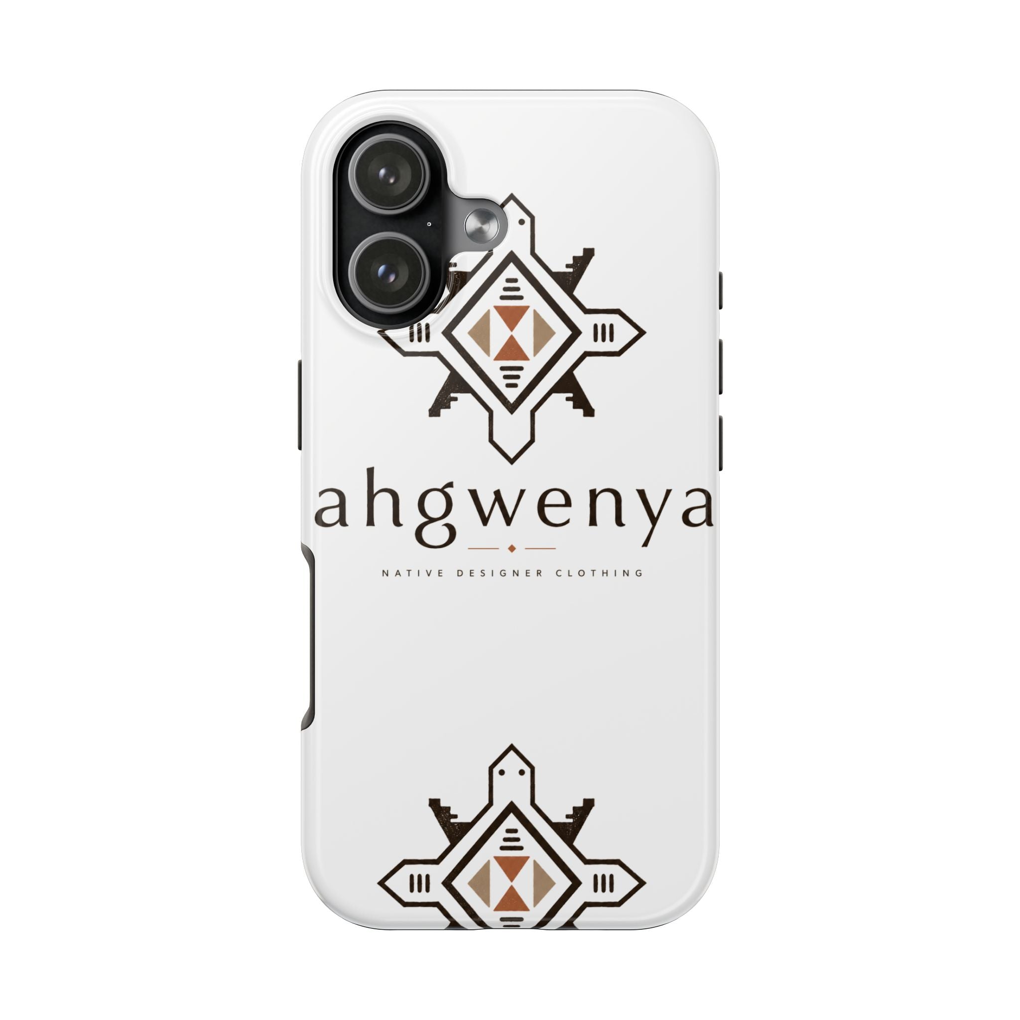 Tough Phone Case — Ahgwenya Indigenous Geometric Logo Protective Case