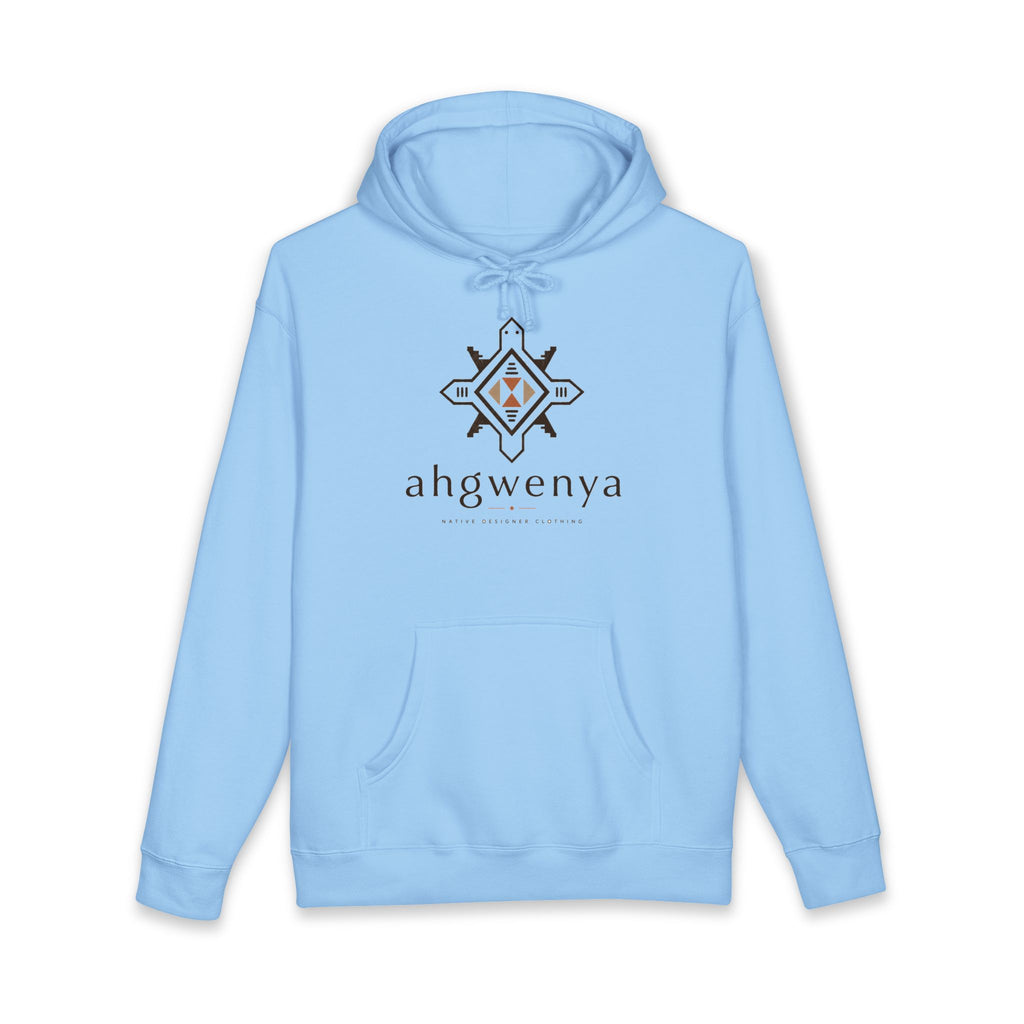 Ahgowenya Logo Hoodie — Minimal Brand Graphic Pullover