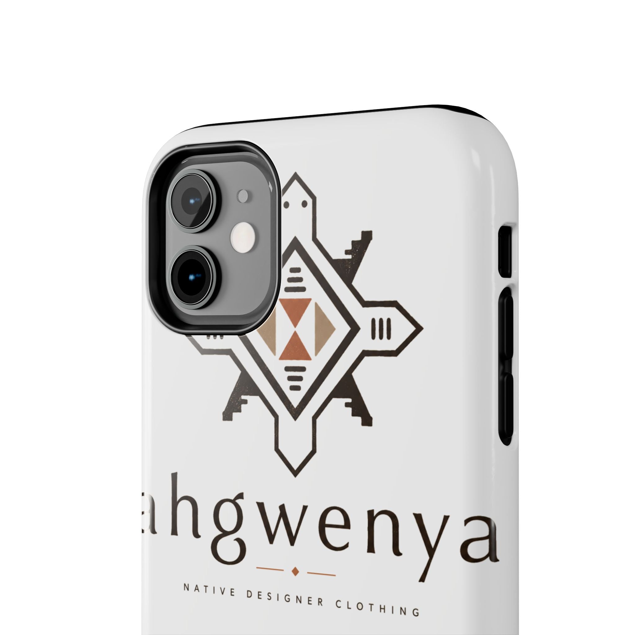 Tough Phone Case — Ahgwenya Indigenous Geometric Logo Protective Case