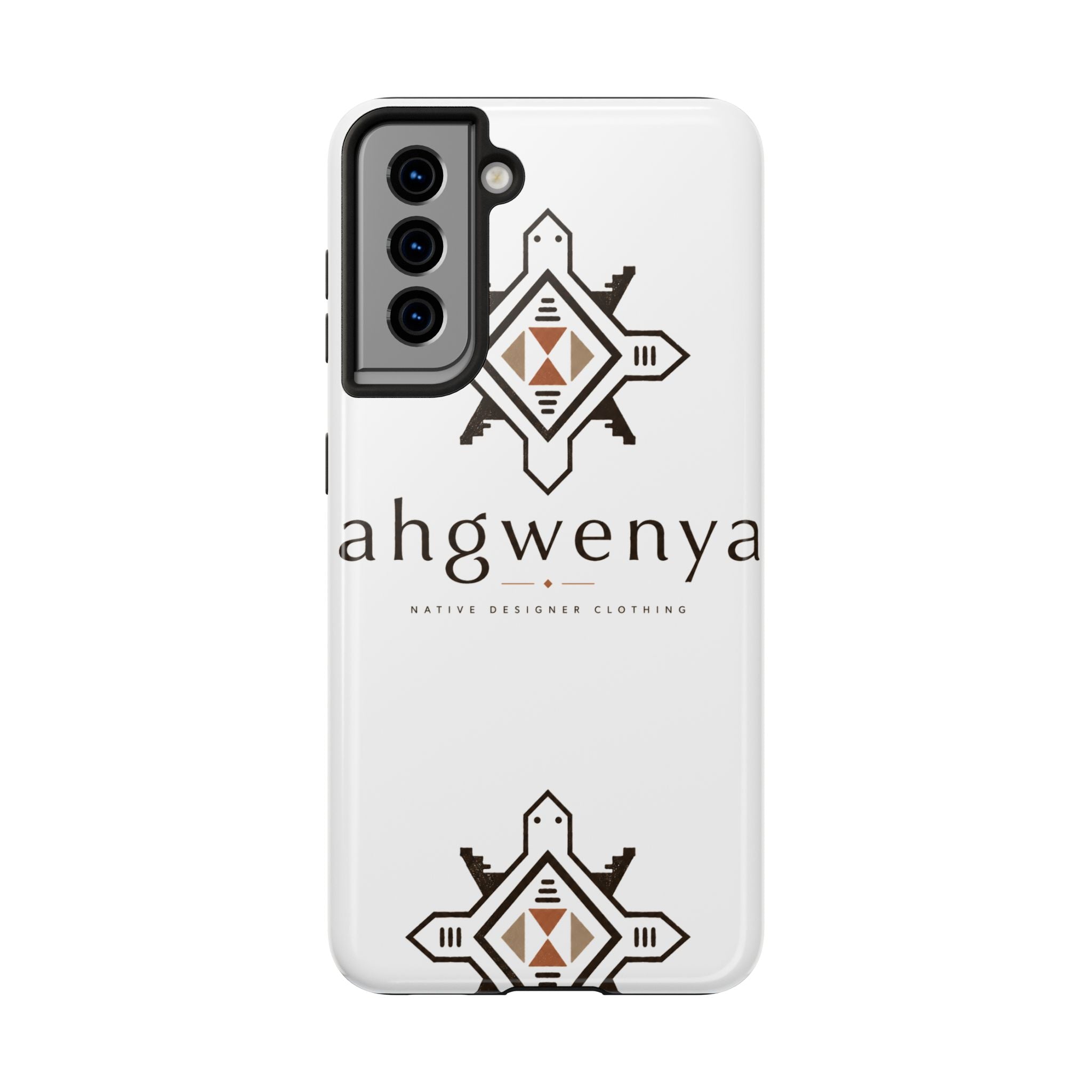 Tough Phone Case — Ahgwenya Indigenous Geometric Logo Protective Case