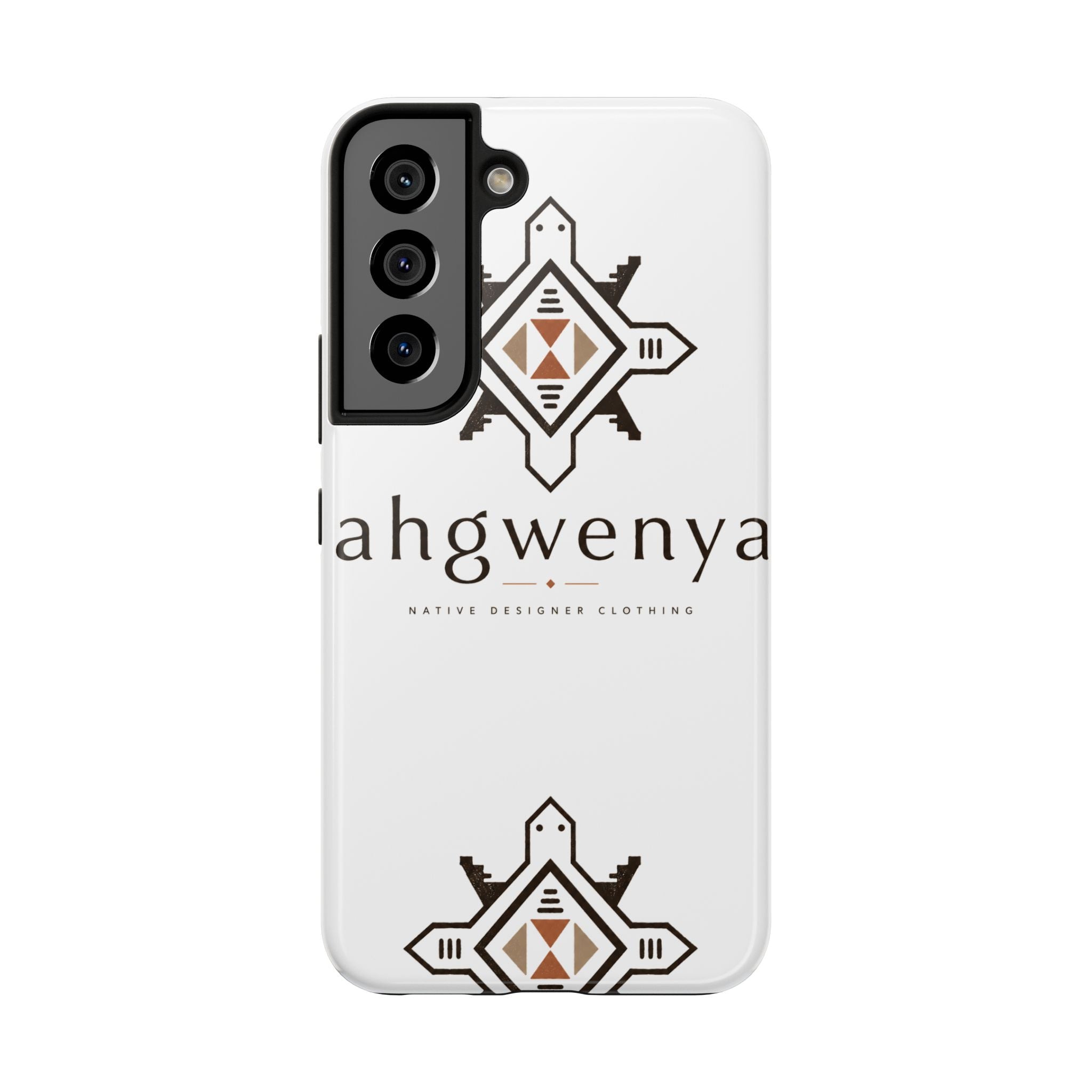 Tough Phone Case — Ahgwenya Indigenous Geometric Logo Protective Case