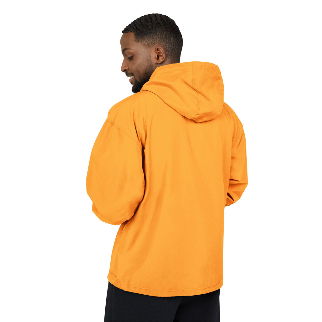 Packable Anorak Jacket - Lightweight Hooded Windbreaker with Sunburst Logo