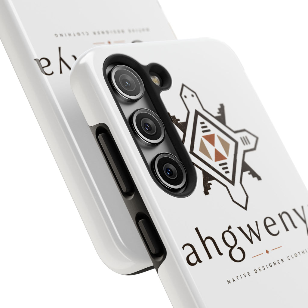 Tough Phone Case — Ahgwenya Indigenous Geometric Logo Protective Case