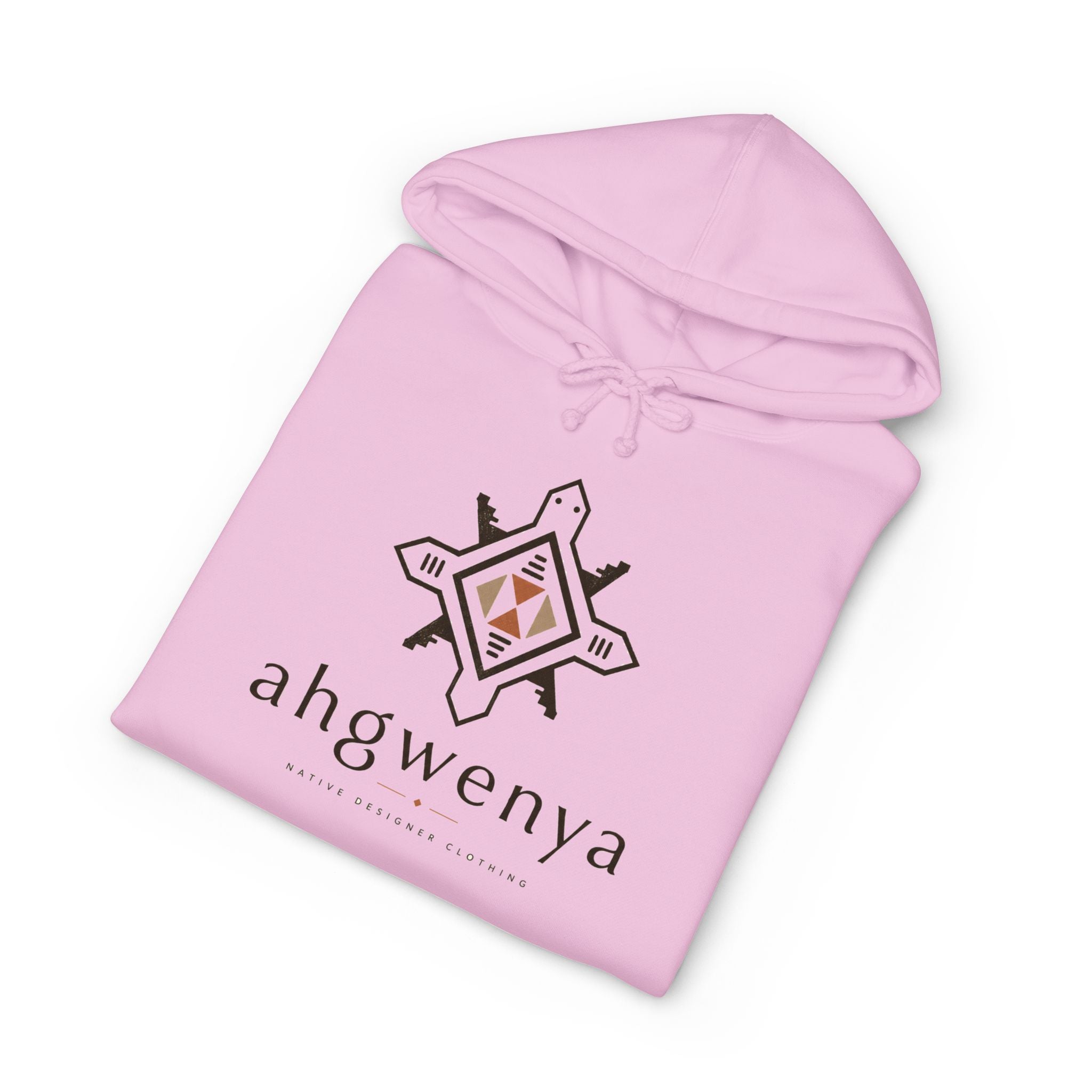 Ahgowenya Logo Hoodie — Minimal Brand Graphic Pullover