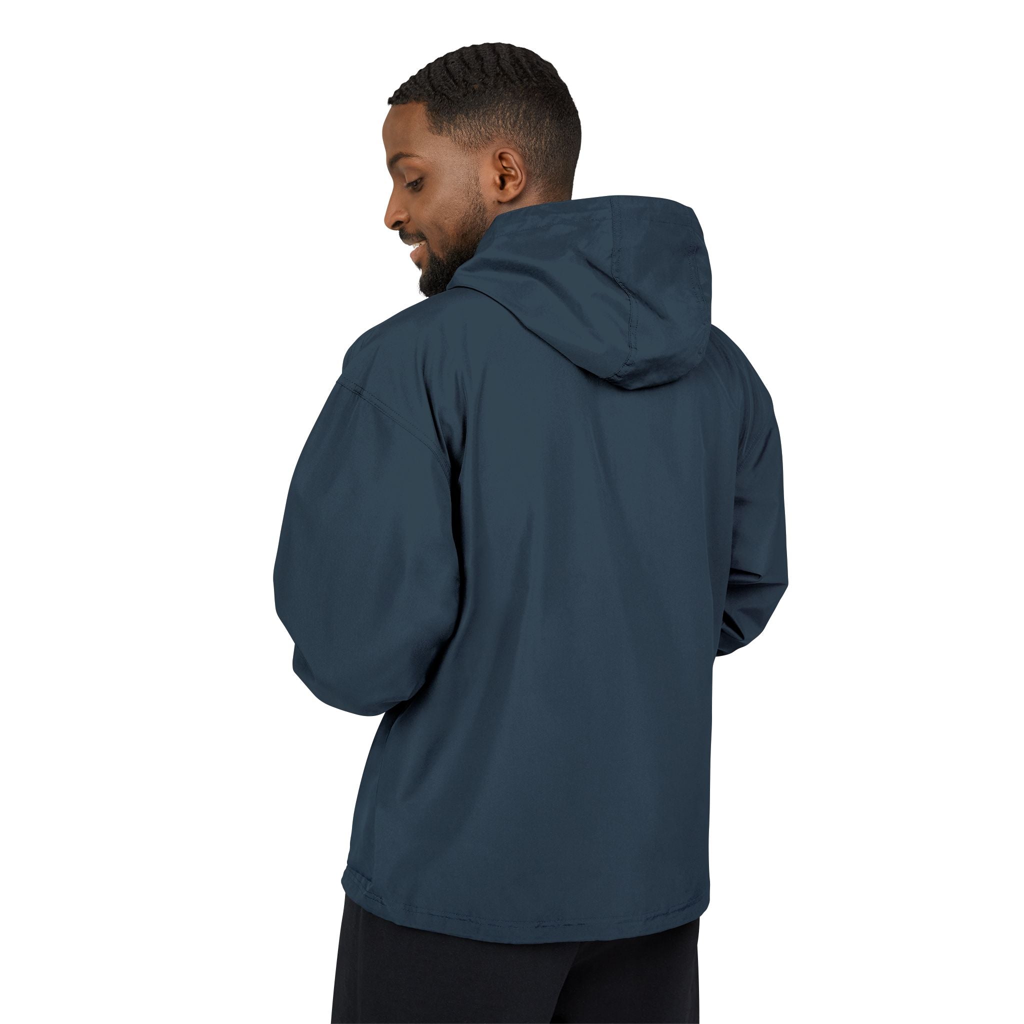 Packable Anorak Jacket - Lightweight Hooded Windbreaker with Sunburst Logo