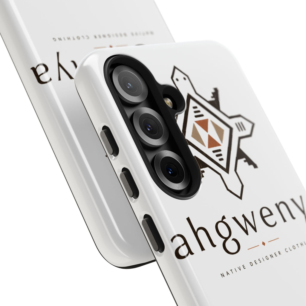Tough Phone Case — Ahgwenya Indigenous Geometric Logo Protective Case