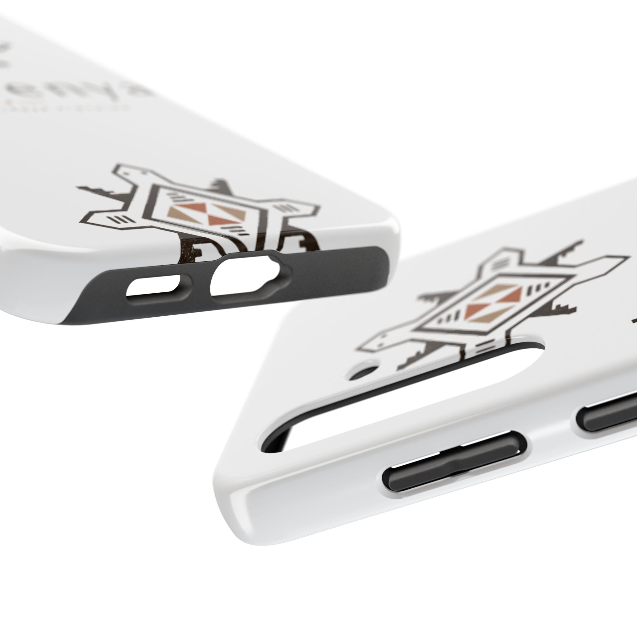 Tough Phone Case — Ahgwenya Indigenous Geometric Logo Protective Case
