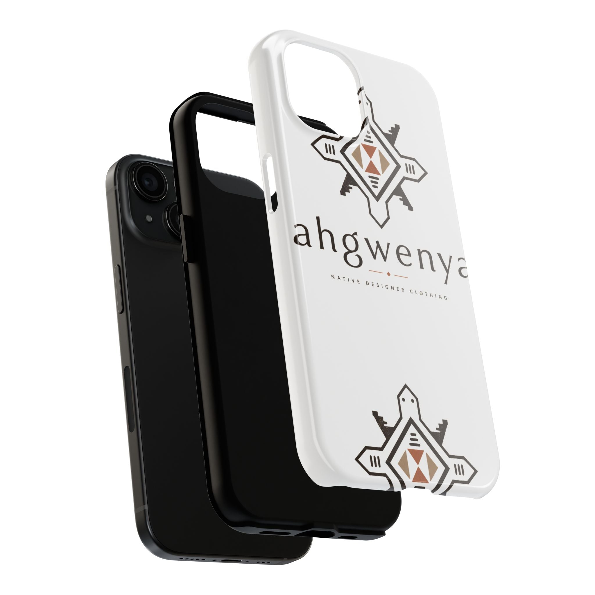 Tough Phone Case — Ahgwenya Indigenous Geometric Logo Protective Case