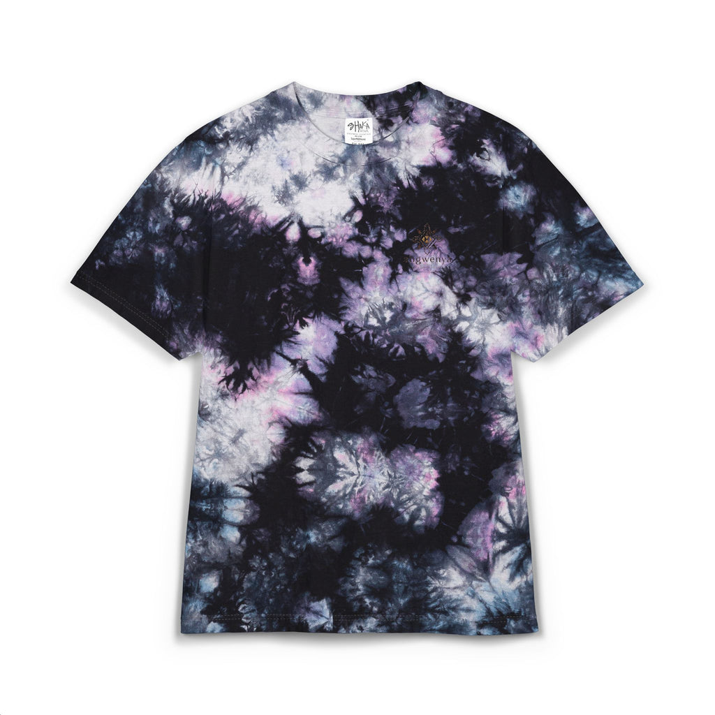 Tie-Dye "Turtle Compass" Ahgwenya' Embroidered T-Shirt
