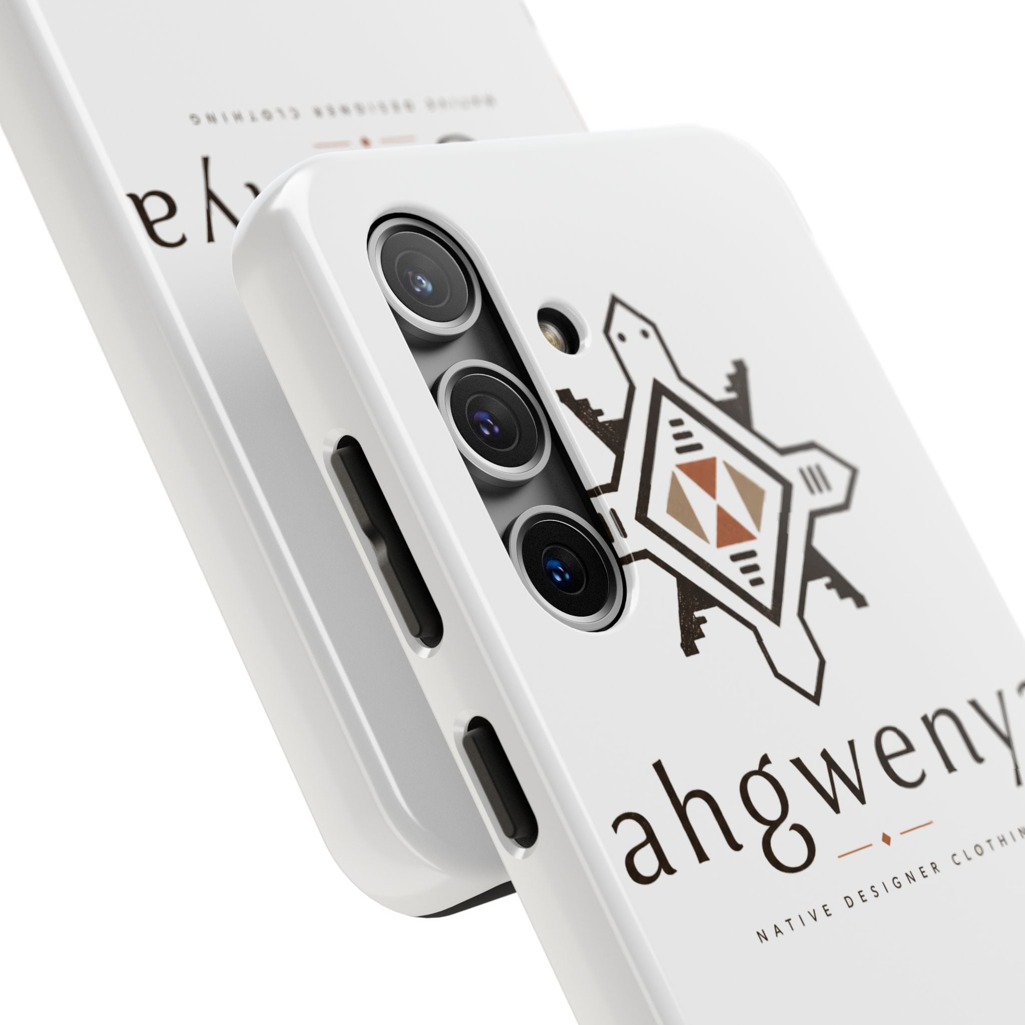 Tough Phone Case — Ahgwenya Indigenous Geometric Logo Protective Case