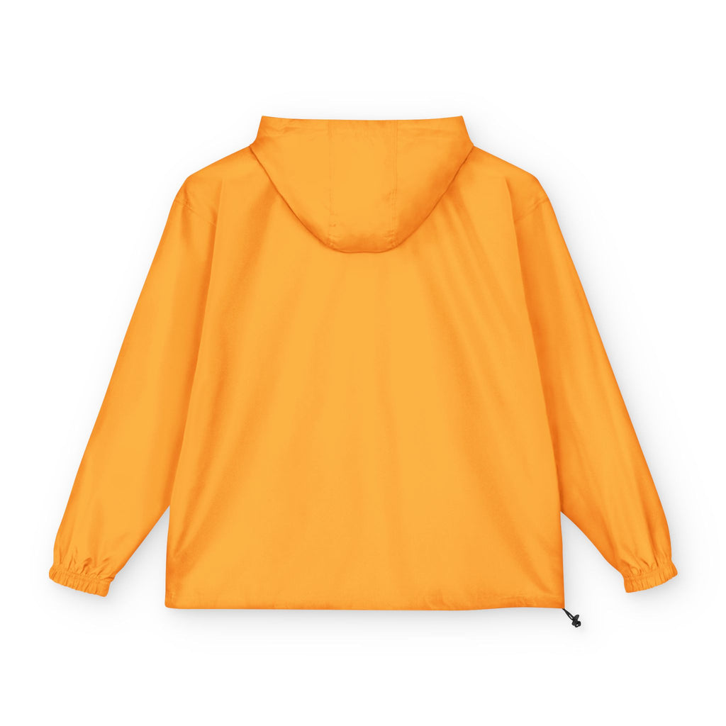 Packable Anorak Jacket - Lightweight Hooded Windbreaker with Sunburst Logo